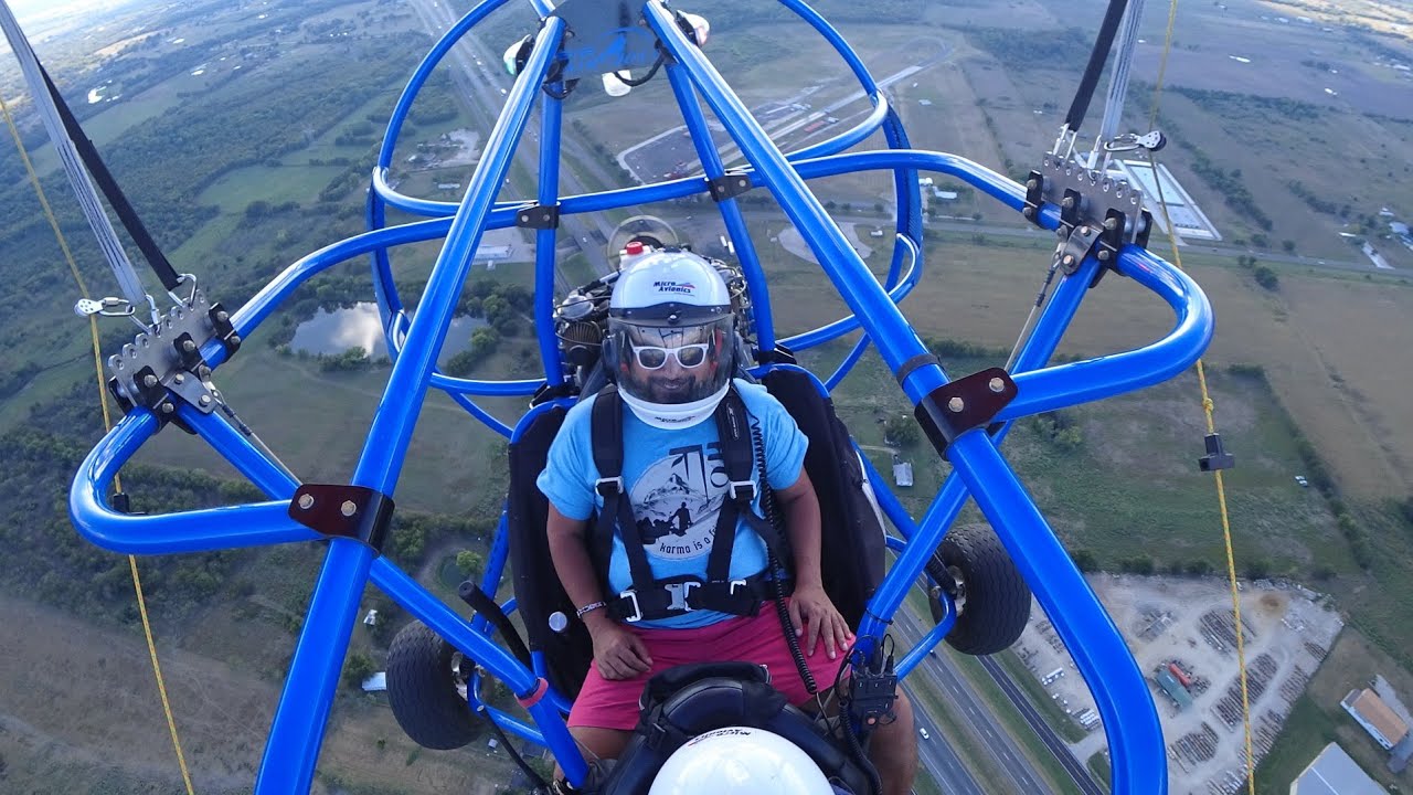 Powered parachute ride at Caddo Mills, Texas YouTube