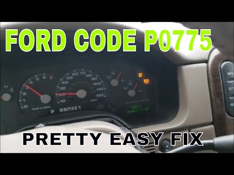 Transmission P0775 code Ford Explorer 5R55 QUICK FIX