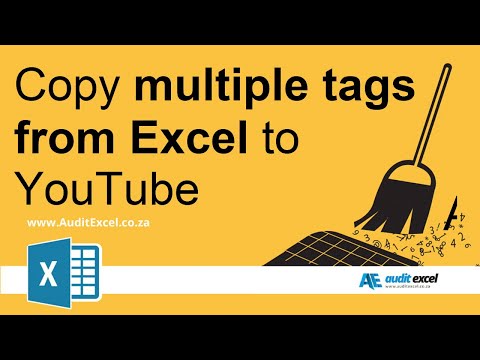 Video: Wie fügen Sie Tags in Excel 2016 hinzu?