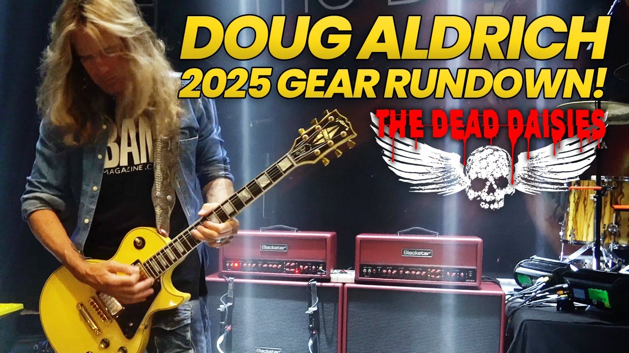 Doug Aldrich 2025 Guitar Gear Rundown - New Signature Amps, Vintage Les Paul's & More!
