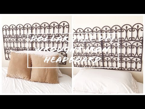 Dollar Tree DIY Wrought Iron Headboard | DIY Farmhouse Style Wall Decor (Easy)