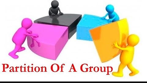 Partition of a Group G| Group theory| M Asif