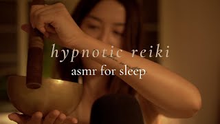 ASMR Reiki for Sleep (Singing Bowl, Tarot Reading, Body Scan, Hand Movements, Energy Plucking)