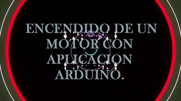 ARRANQUE DE UN MOTOR POR ARDUINO