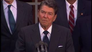 President Reagan's and Shimon Peres Departure Remarks on September 15, 1986