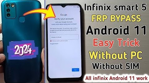 Infinix Smart 5 FRP Bypass 2025 Without Pc  Infinix X657B FRP Unlock Google