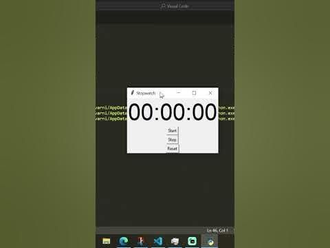 60-Second Python Project: Create a Stopwatch App - YouTube