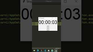60-Second Python Project: Create a Stopwatch App screenshot 2