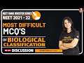 Most Difficult MCQ's Of  Biological Classification | NEET & Board Lectures | NEET 2021 | NEET 2022