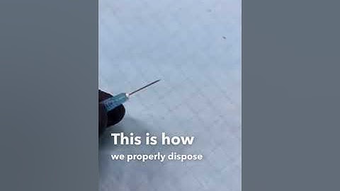 Disposing of sharps #shorts