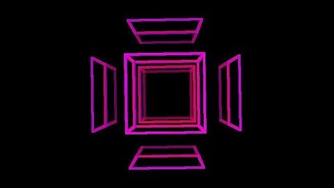 Cells-8. Rotation in four-dimensional space. 4D. Fourth dimension. Hyperspace.