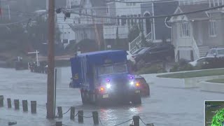Powerful winds, flooding hit Sea Bright, NJ
