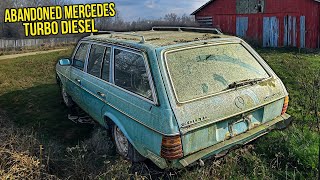 First Wash in 20 Years: ABANDONED Barn Find Mercedes 300TD! | Car Detailing Restoration