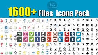 1600  Icons Pack Download In PSD EPS AI PNG JPG Files