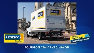 Berger Location - Fourgon 20m3 avec hayon