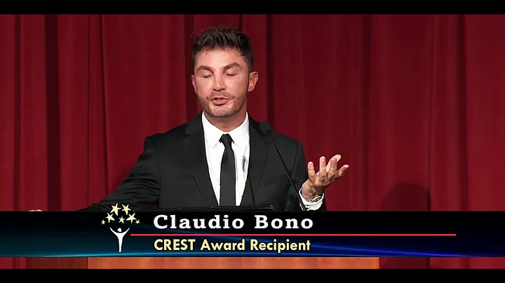 Claudio Bono Award ceremony speech Crest Awards