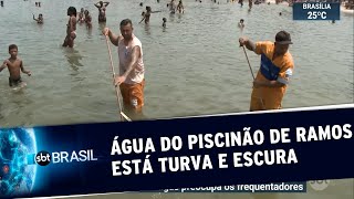 Biólogo alerta para água turva e escura no Piscinão de Ramos no Rio | SBT Brasil (11/01/20)