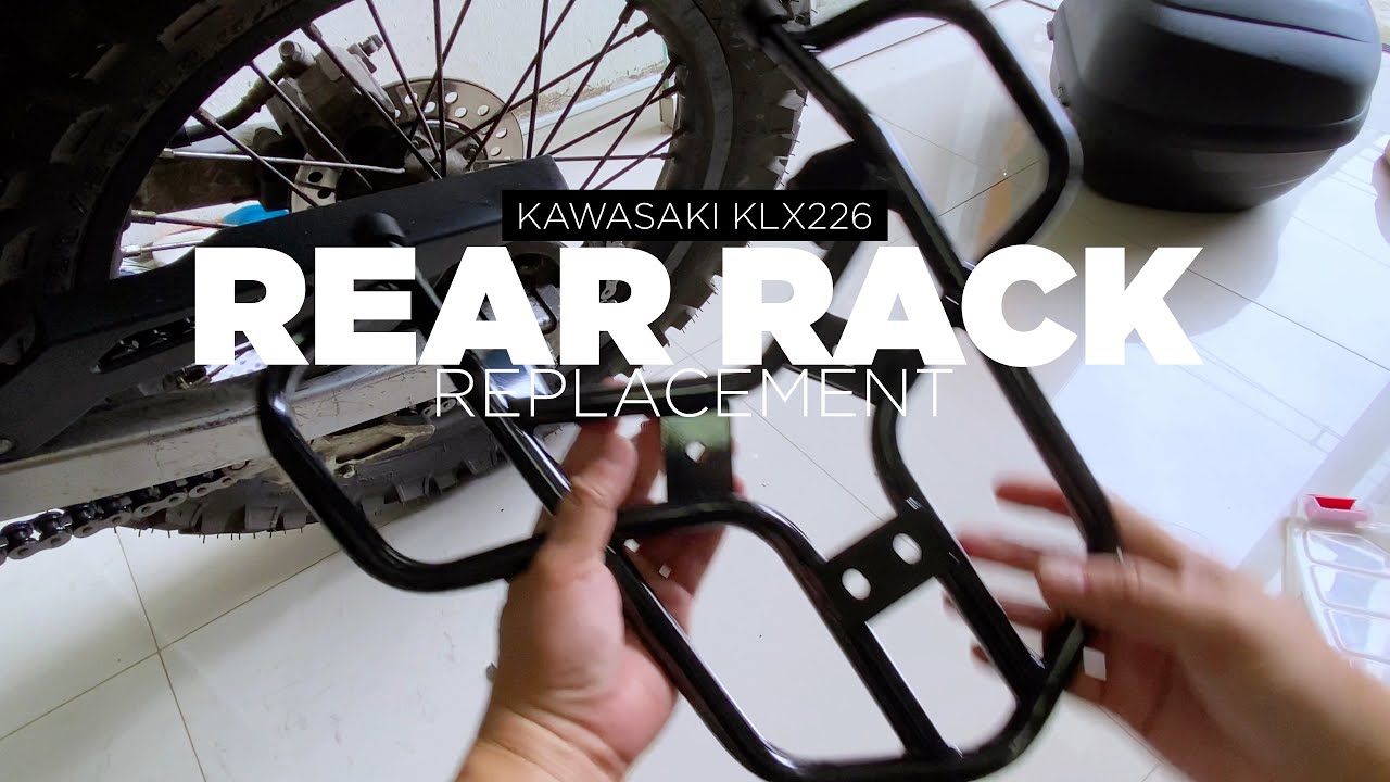 Kawasaki KLX226 KLX150 Rear Rack Replacement - YouTube