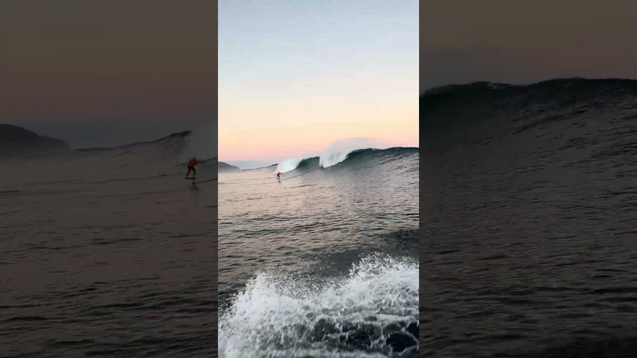 Tow Foiling on the North Shore of Oahu, Hawaii is with @kiteboardingparadisehawaii 