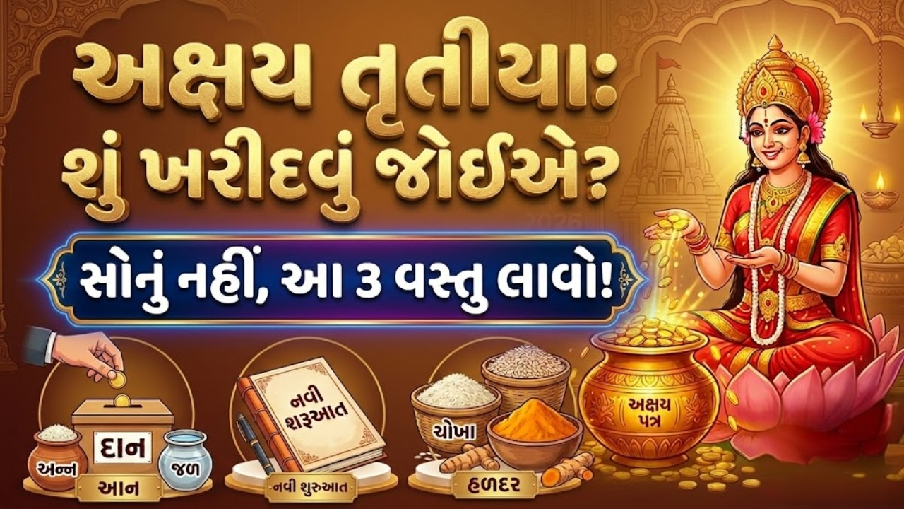 અક્ષય તૃતીયા: માત્ર સોનું જ નહીં, કરો આ ૩ ગુપ્ત કામ! રાતોરાત બદલાઈ જશે નસીબ | Akshaya Tritiya 2026
