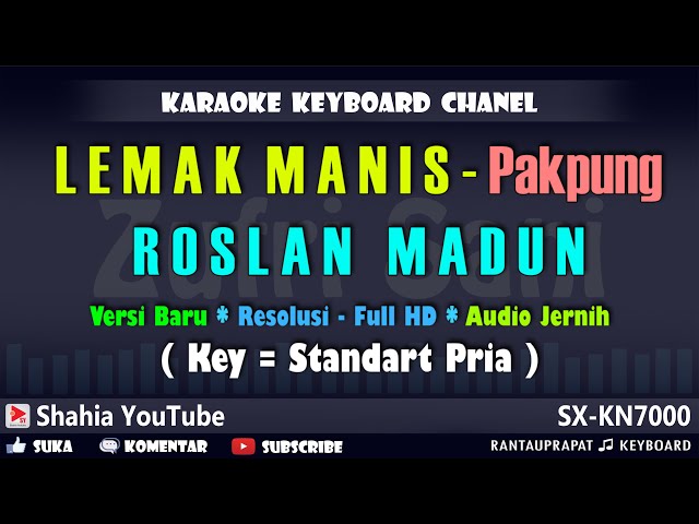LEMAK MANIS KARAOKE ROSLAN MADUN - NADA PRIA | Shahia Youtube class=
