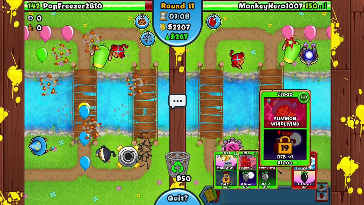 bloons td battles towers