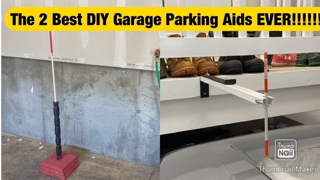 Don't park in your garage until you watch this!!! DIY garage parking aid  ideas 