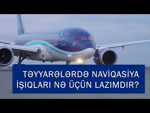 Video: Təyyarədə naviqasiya işıqları nədir?