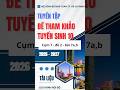 Cụm 7 - đề 2 - bài 7a,b - Tuyển tập đề tham khảo tuyển sinh lớp 10 TPHCM #toan9 #tphcm #tuyensinh10