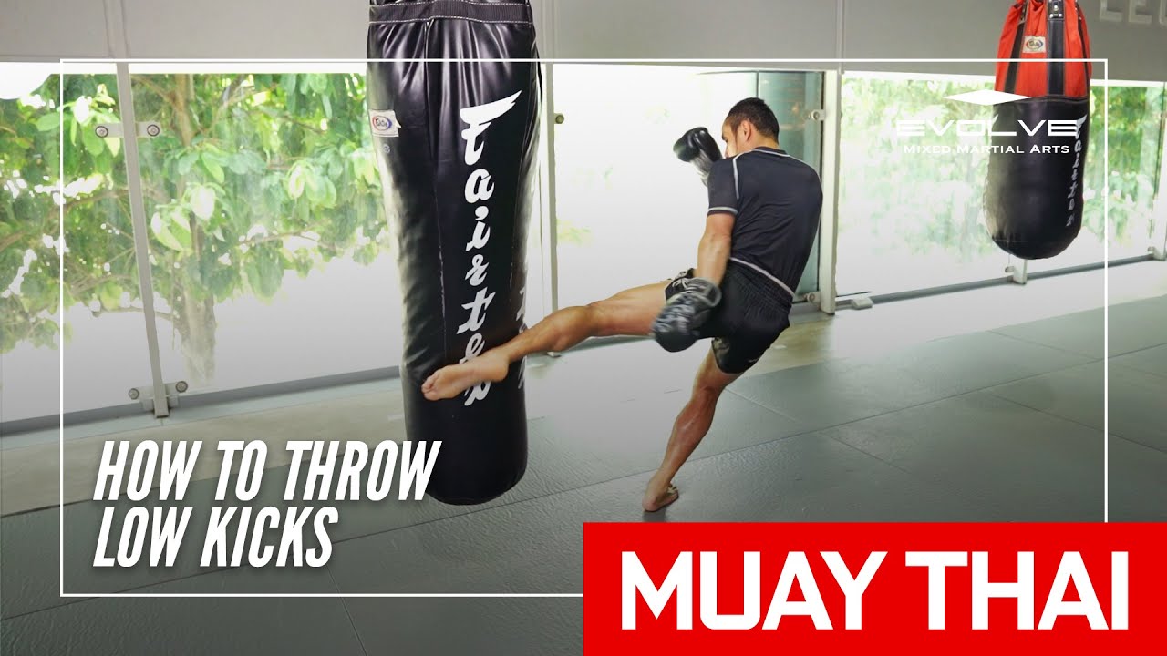 Muay Thai How to Throw Low Kicks YouTube