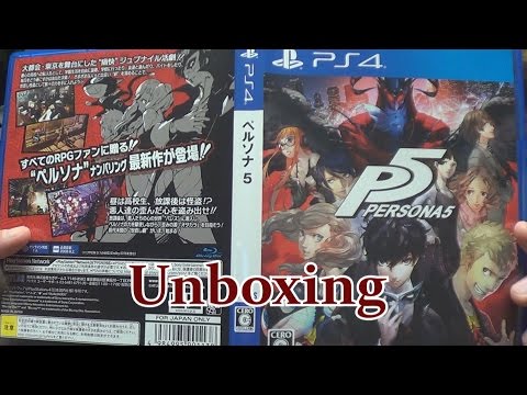 Persona 5 - PS4 Version Unboxing