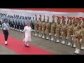 PM Modi inspects the Guard of Honour at Red Fort on 70th Independence Day