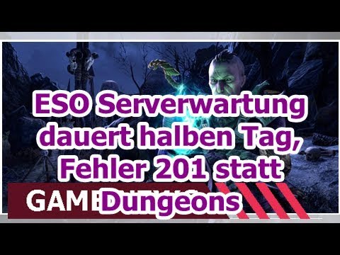 Wartung Des Eso Servers Dauert Einen Halben Fehler 1 Statt Dungeons Youtube