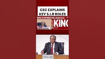 #cecgyaneshkumar Breaks Down Key Roles in S.I.R | India Today