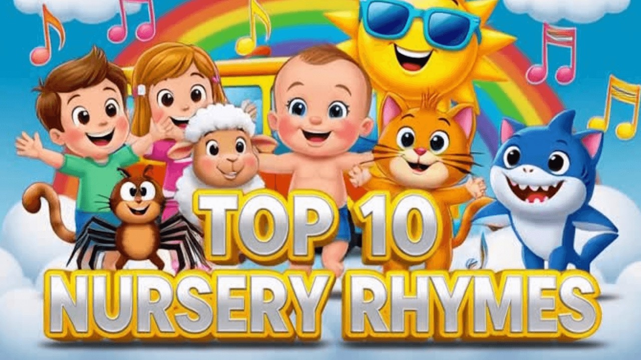 Top 10 - Ten Most Popular Nursery Rhymes Collection | Kids | Videos For ...