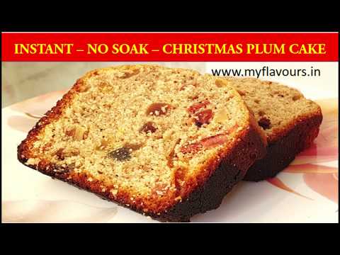 Fruit Cake Recipe Easy without Oven/Christmas Plum Cake-Non Alcoholic/Christmas/PlumCake/myflavours