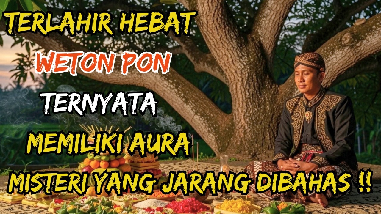 Weton Terpilih !! BENARKAH WETON PON PUNYA AURA PALING KUAT INI PENJELASAN YANG BIKIN MERINDING!