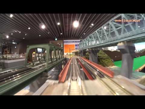Ｎゲージ前面展望ＫＡＴＯ東京店レイアウト地上内側線路