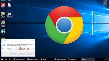 How to open Google Chrome using run command