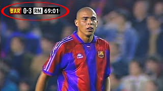 O JOGO TAVA 3 A 0, ATÉ QUE RONALDO FENÔMENO FEZ ALGO INACREDITÁVEL! screenshot 2