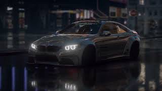 4k 2hr BMW M4 Neon City Streaming Wallpaper With Wave Music