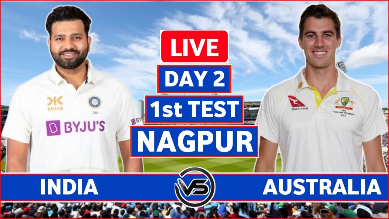 IND vs AUS 1st Test Day 2 Live Scores India vs Australia 1st Test Day