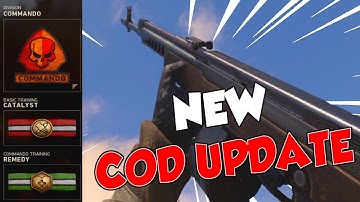 *NEW* COD WW2 1.20 UPDATE! NEW COMMANDO DIVISION, BASIC TRAININGS, AND DLC WEAPONS! (AS-44 GAMEPLAY)