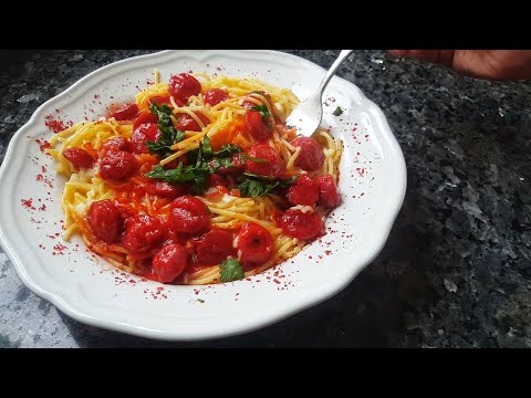 Ketçap Soslu Sosisli Makarna🍝 || Tam Bir Çocuk Menüsü🍭👍