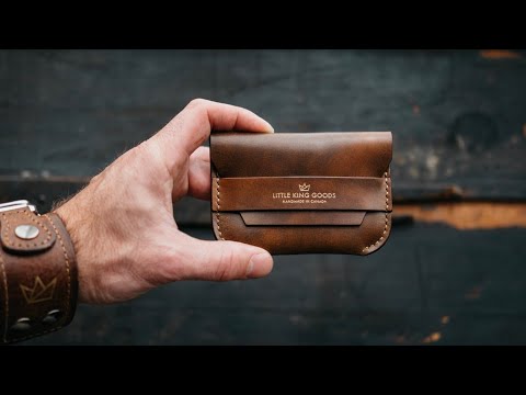 Making a HANDMADE Leather Flap Wallet - HYPER