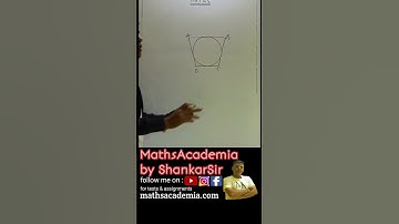 when a circle inscribed in a quadrilateral     #shorts