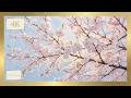 White Cherry Blossom Impasto | 4K Frame TV Art | 3h Silent Screensaver