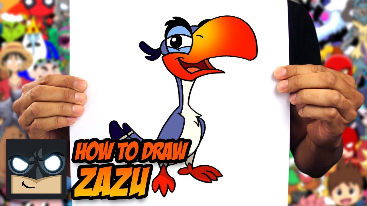 How to Draw Zazu | The Lion King | Step by Step Tutorial - YouTube
