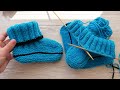 Следки – сапожки ДЕТСКИЕ спицами 👫 Knitted Slippers for KIDS