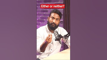 Either and Neither #englishthroughtamil #howtoimprovespokenenglishintamil
